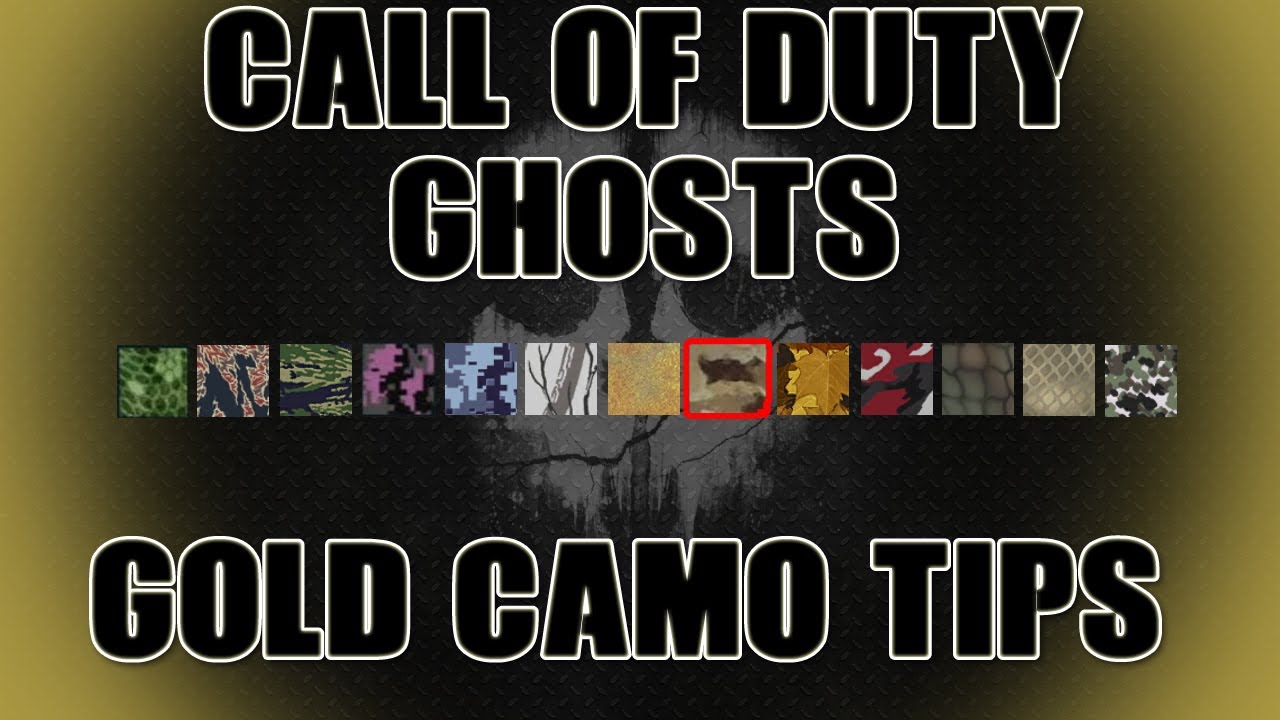 Call of Duty Ghosts: Gold Camo Breakdown - Brush Camo Walkthrough in Cod Ghosts