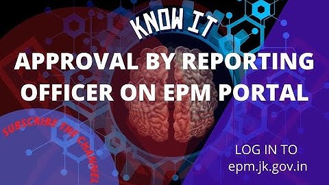 EPM Portal | How reporting officer approves on emp portal | Reporting officer Jk EPM