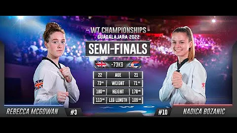 102 W-73kg SF MCGOWAN Rebecca GBR  vs  BOZANIC Nad...