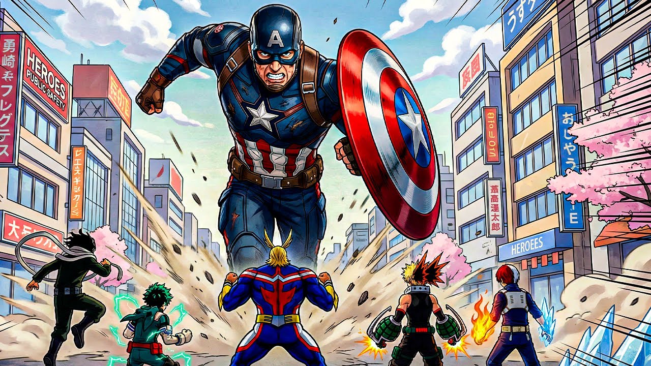 What If Captain America Landed In My Hero Academia Universe?