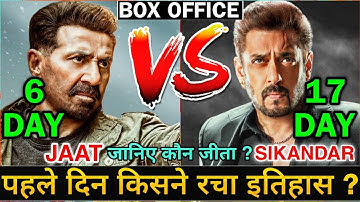 Jaat Box Office Collection | Jaat vs Sikandar Box Office Collection Day 6 Comparison | Sunny Deol