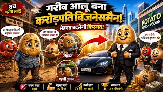 Poor Potato Becomes a Millionaire Businessman! 🥔💰 Emotional Animated Success Story