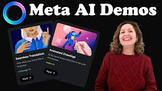 Mum Tries Out Meta FAIR AI Demos, Seamless Translation (2023) & Animated Drawings (2021)
