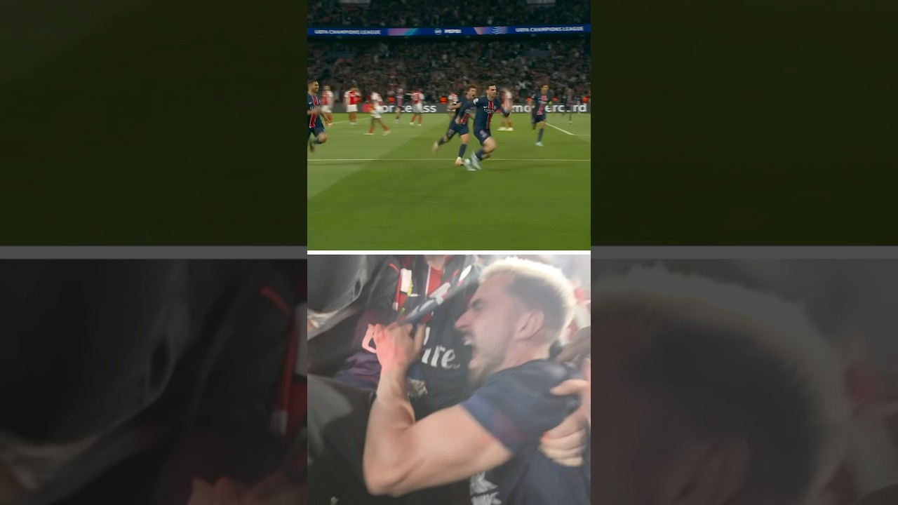 Pfut’s joy after Fabian’s goal — priceless! ❤️💙 #ucl #championsleague #psg