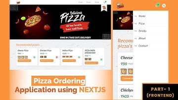 Pizza Ordering App using Next.js | Frontend PART 1 | Responsive Pizza Website