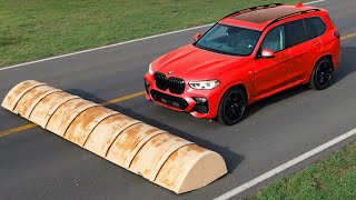 Cars vs Wooden Speed Bump Challenge #9 in BeamNG Drive! screenshot 2