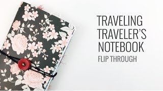 Traveling Traveler's Notebook Flip Through | No.1