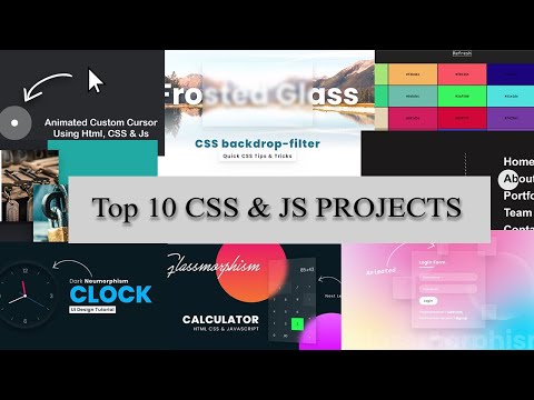 10 Stunning CSS & JavaScript Projects | FR Softwares | Top 10 JavaScript Projects
