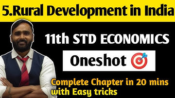 11th ECONOMICS | 5.RURAL DEVELOPMENT IN INDIA | Oneshot 🎯 | PRADEEP GIRI SIR