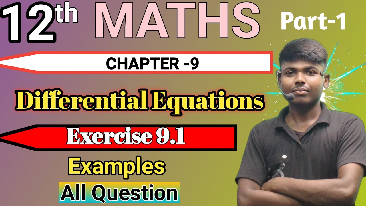 12th Maths Exercise 9.1 & examples #chapte-9 #ncert #example #Rohit_Sir ...
