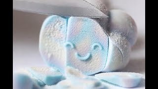 Cute cloud soap cutting