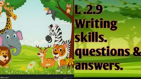 Eng .STD.2.L .2.9 Writing skills notebook exercise. #kidsvideo#funlearning# junglestories#