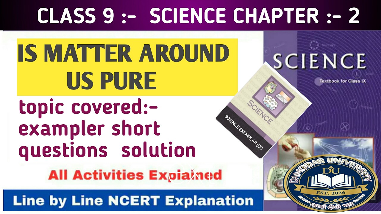 Ncert exampler solutions/is matter around us pure class 9 science/class 9 chemistry