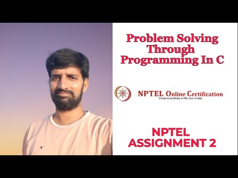 Problem Solving Through Programming In C || Week 1 || Assignment 1 ...