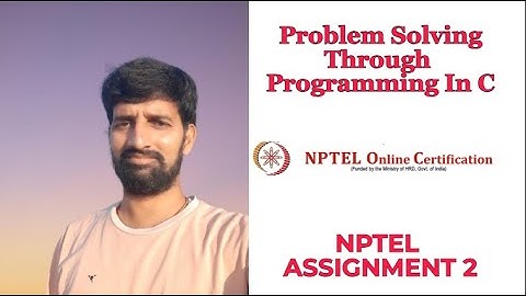 Problem Solving Through Programming In C || Week 1 || Assignment 1 Solution || NPTEL Swayam || JAN24