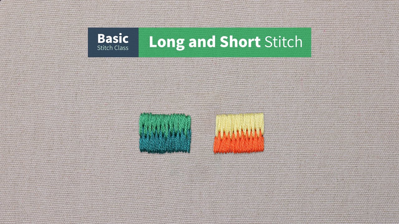 Учебное пособие по длинным и коротким стежкам | Базовый курс по стежкам для начинающих | ETSPIL