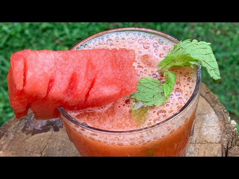 watermelon juice 🥤 vathakka juice in malayalam AIN_FOODIE