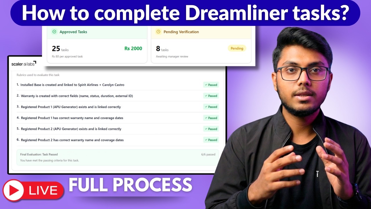 How to Complete task of Dreamliner Scalar Ai labs | Full Live Process