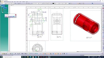 CATIA V5 DRAFTING LECTURE-05, NOZZLE DESIGN