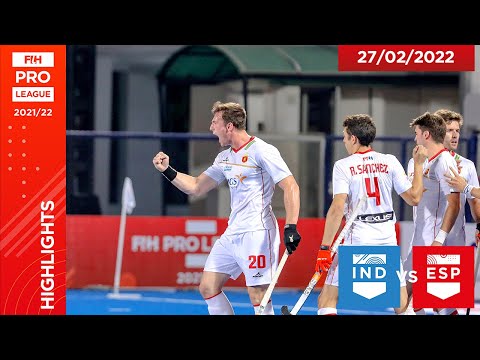 FIH Hockey Pro League Season 3: India vs Spain (Men), Game 2 Highlights