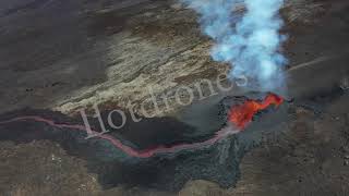 Éruption Du 20 Février 2019 Ile E La Réunion, Banque Dimages Vidéos Par Drone En 4 K