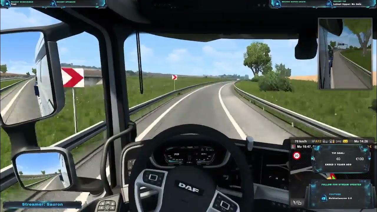 ETS2 Sitz einstellen,Spiegel ein/ausblenden,Fähigkeitspunkt verteilt