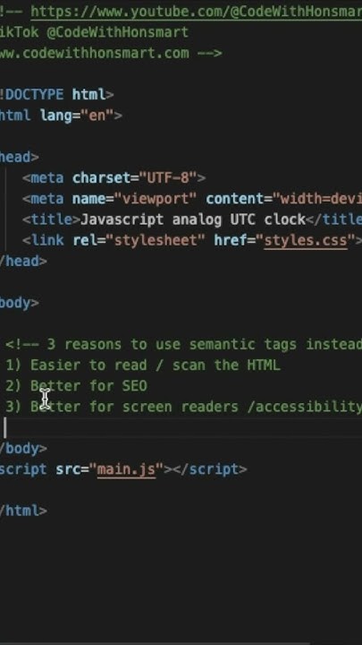 Why & When to Use Semantic HTML Elements Over Divs #shorts #viral # ...