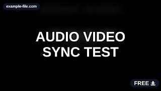 Audio Video Sync Test — Beep + Flash Every Second (with Frame Counter)