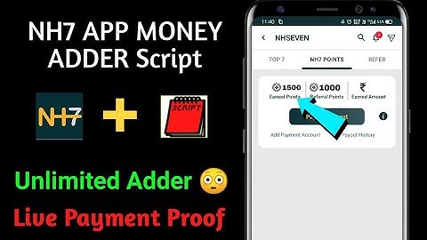 NH7 App Money Adder Script | Earn Money Daily |