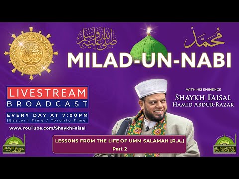 Daily Lecture with Shaykh Faisal 2020 Livestream – Canada – 4th Night of Rabi` Al-Thani/Nov-18-2020