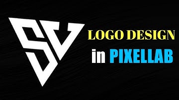 SV Logo Design || How to make Monogram Logo || Logo Design Pixellab