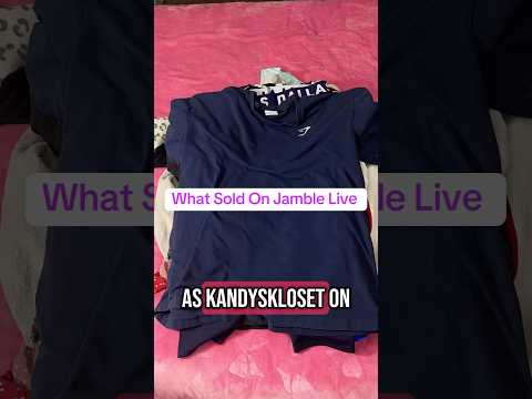 What sold on Jamble new to me live auction selling platform! #jamble #liveselling #resellercommunity