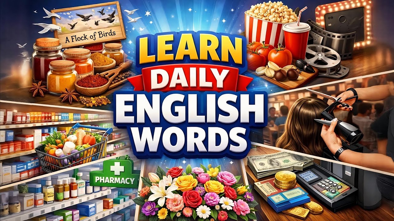 🔥 LEARN DAILY ENGLISH WORDS FAST & EASY! 🚀📚 - YouTube