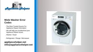 Miele Washer Error Codes