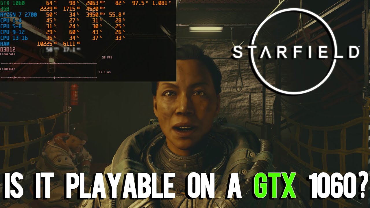 Starfield | GTX 1060 Using Low Settings & FSR 2