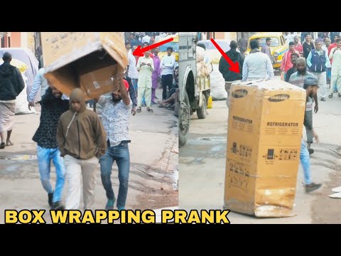 BOX WRAPPING PEOPLE PRANK PART 3! || PRANK IN INDIA || MOUZ PRANK