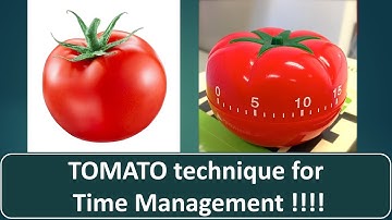 The Pomodoro Technique (TOMATO technique) for time management