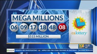 1 ticket in Pennsylvania matches winning numbers in $515M Mega Millions