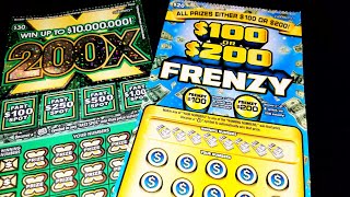 💲200X🤑💲100 or 💲200 Frenzy 🤑 California scratchers 💲💲💲