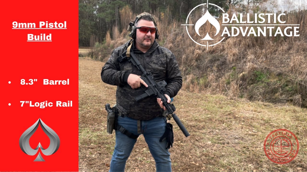 Ballistic Advantage 9mm AR15 Barrel 8.3" Barrel and 7" Logic