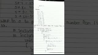 print table of any no, print multiplication table and table for no from 1 to 10#clanguage #viral