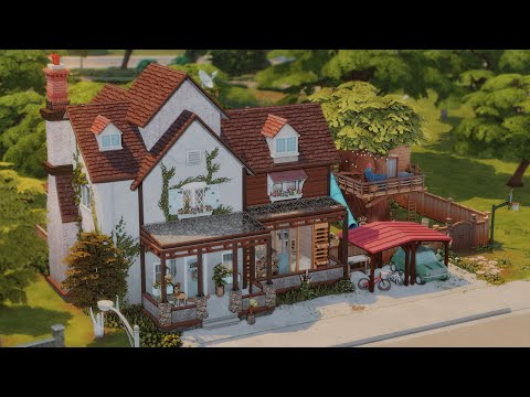 Big Cozy Family House 🏡🧸 | The Sims 4 - Stop Motion Speed Build (No CC)