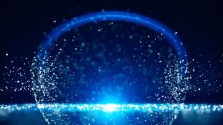 Blue particles flakes slowly drift upwards.  Seamless loop, copyright free motion graphics