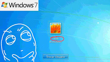 Como mudar o nome da tela inicial do notebook Windows 7?