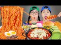 Mukbang 편의점 직접 만든 핵불닭 떡볶이 치킨 김밥 먹방 Chicken Tteokbokki Eating DONA 도나 