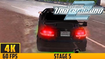 Need for Speed: Underground 2 - Stage 5 (4K 60FPS) No Commentary