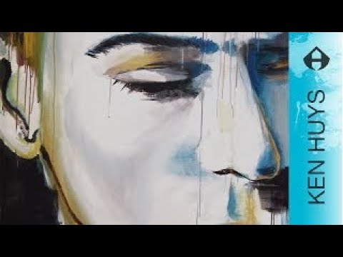 HOE SCHILDER JE EEN ABSTRACT GEZICHT? - How to paint a face &rsquo;Solco&rsquo;