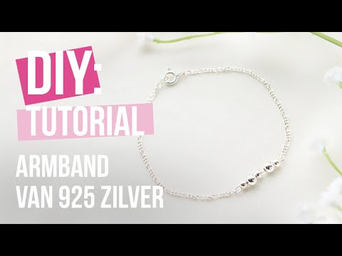 Sieraden maken: Armband maken met 925 zilver jasseron ♡ DIY