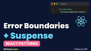 Error Boundaries & Suspense in React: Never Show a White Screen | React Patterns #5