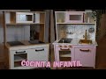 DIY COCINITA INFANTIL MONTESSORI || COCINITA DE MADERA 🩷